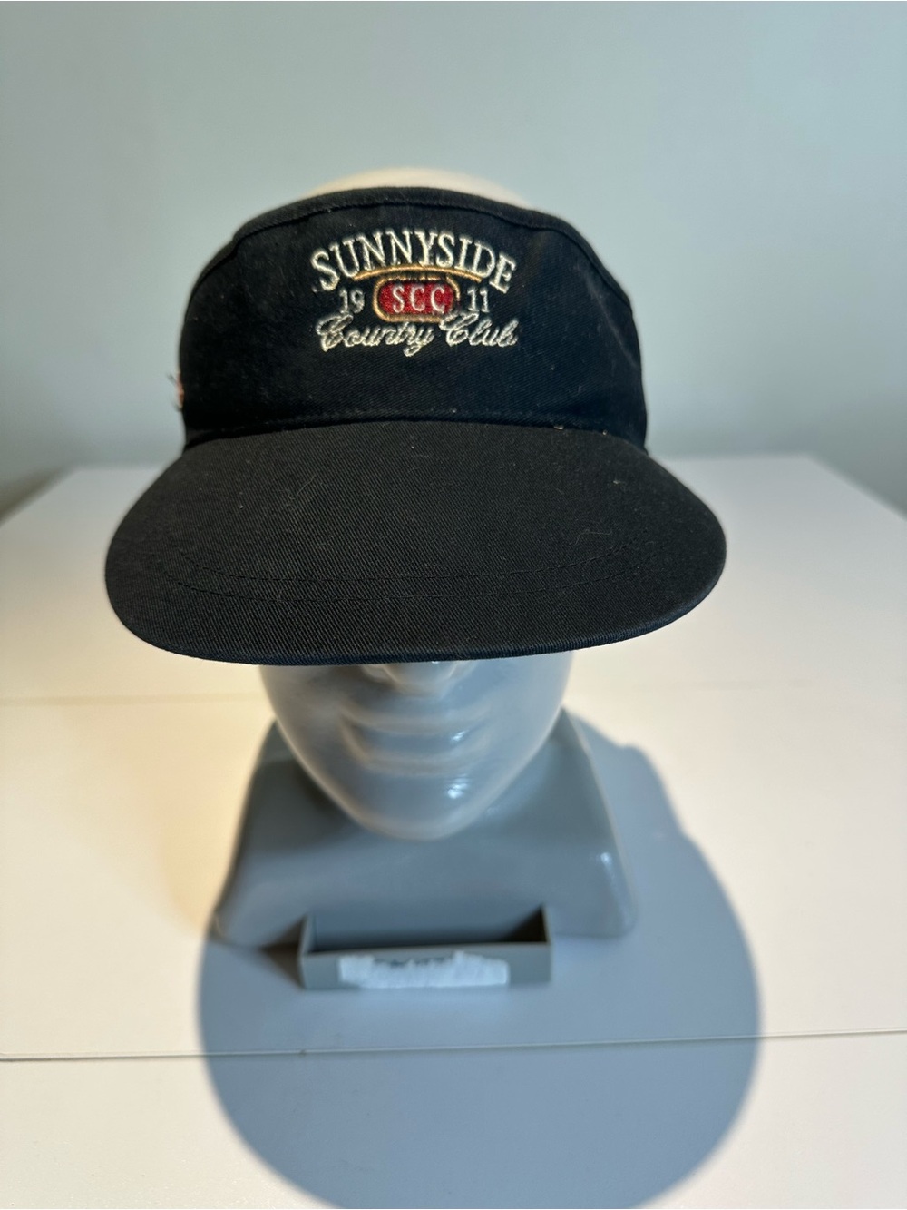 Country Club Black Visor Cap